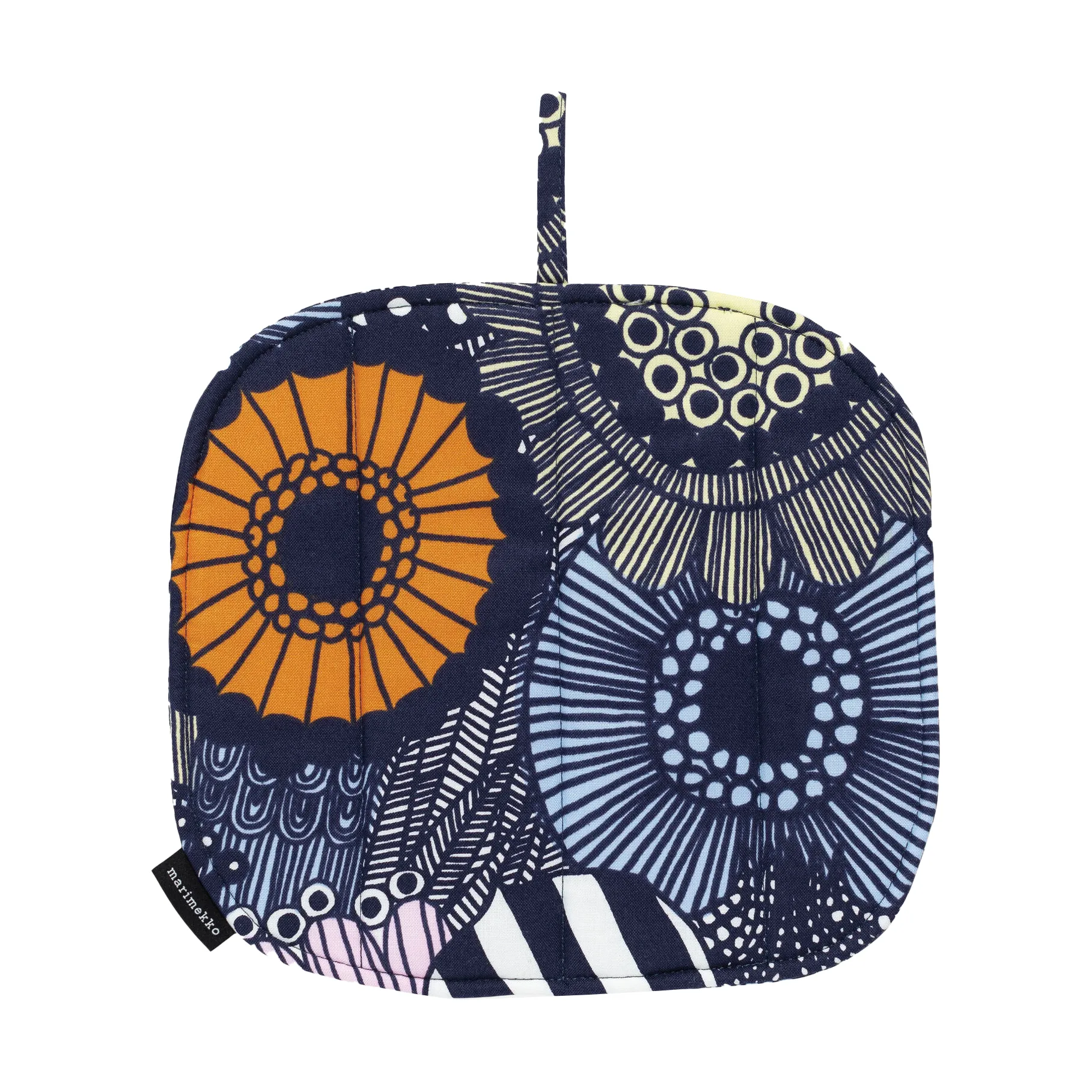 Pieni Siirtolapuutarha Topflappen, White-yellow-orange-light blue Marimekko