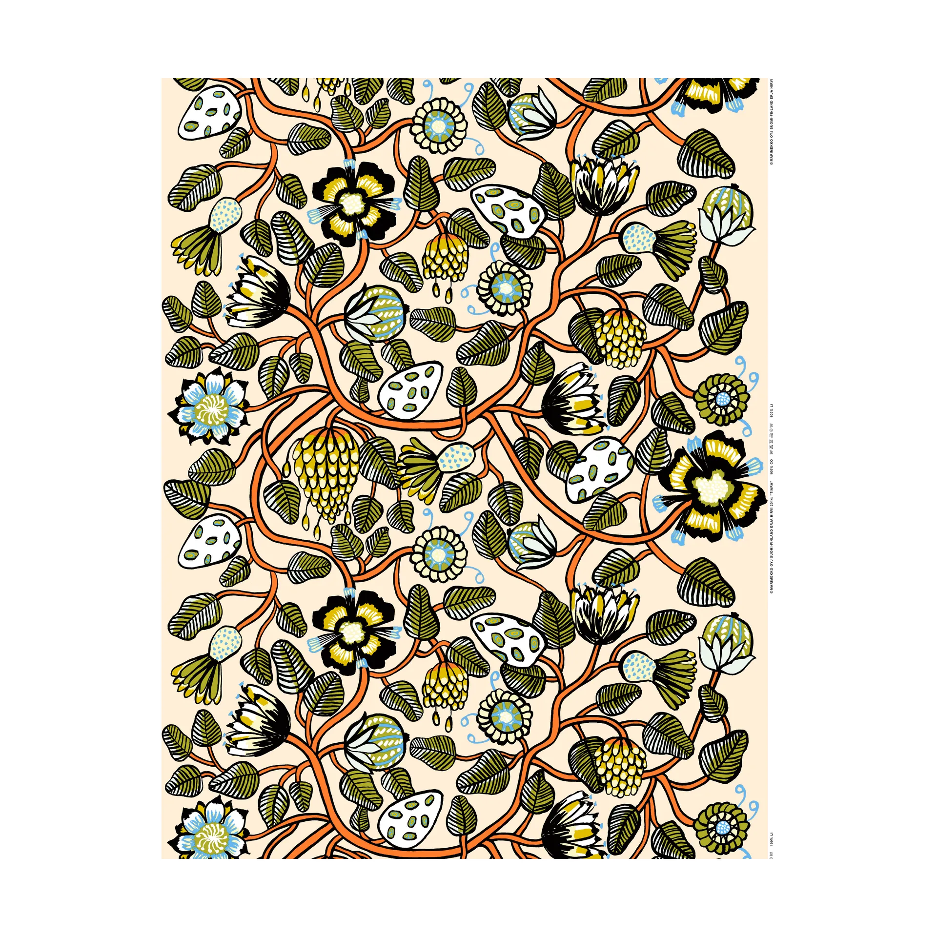 Pieni Tiara Wachstuch, Beige Marimekko