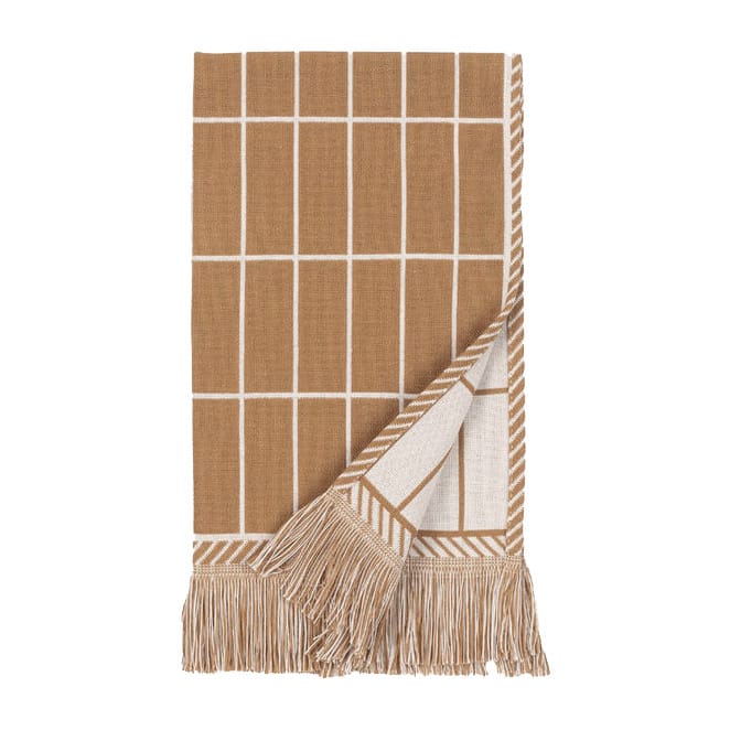 Pieni Tiiliskivi Hamam Handtuch 30 x 50cm, Off white-braun Marimekko