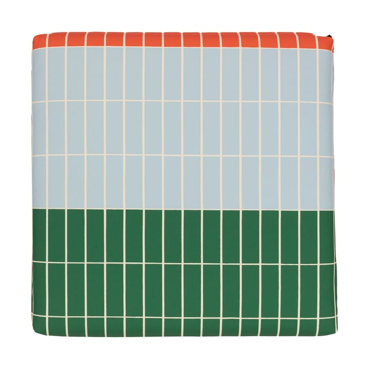 Pieni Tiiliskivi Stuhlkissen 40x40 cm, Orange-l. Blue-Green Marimekko