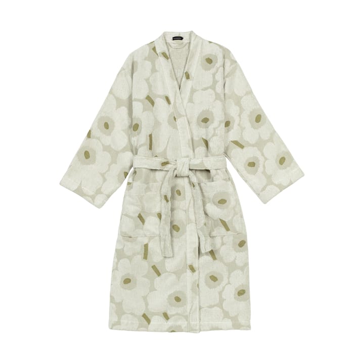Pieni Unikko Bademantel L - Green umber-cream - Marimekko