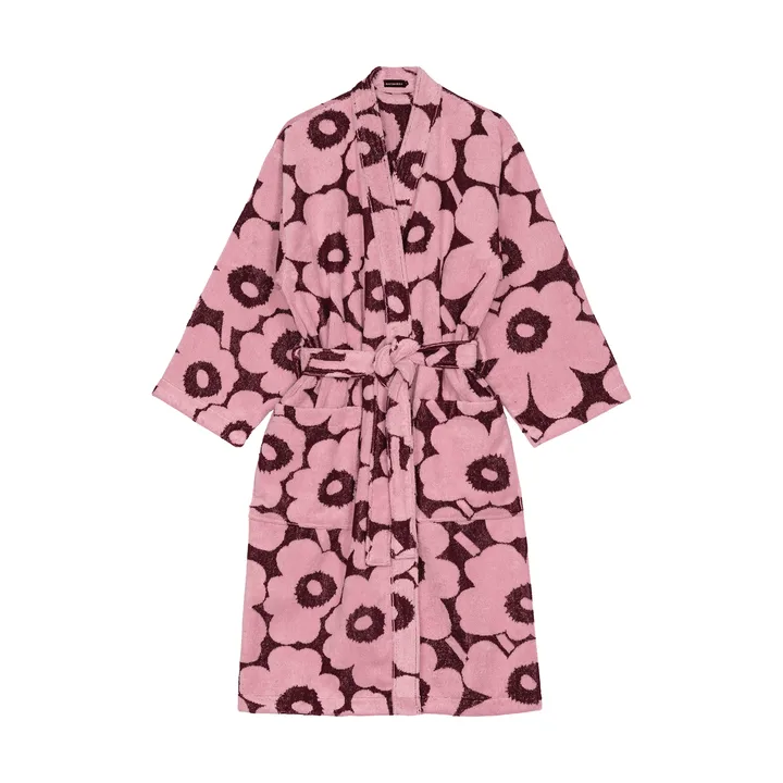 Pieni Unikko Bademantel S - Pflaume-Pink - Marimekko