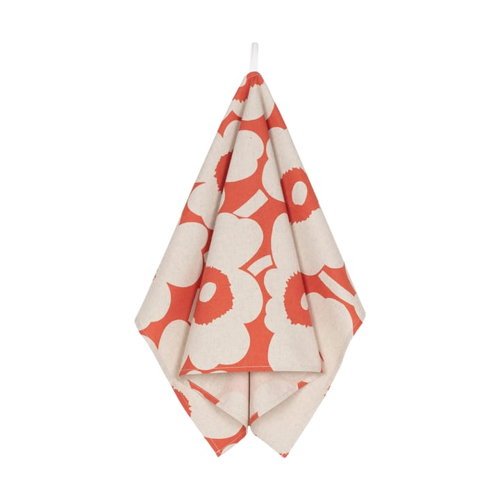 Pieni Unikko Geschirrtuch Baumwoll-Leinen 43x70 cm, Orange-Linen Marimekko