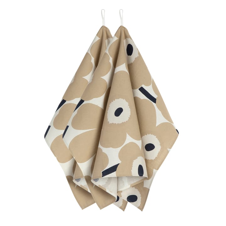 Pieni Unikko Geschirrtuch - Off white-beige-blau - Marimekko