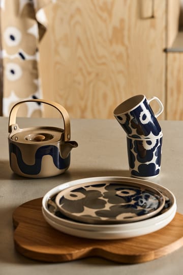 Pieni Unikko Geschirrtuch - Off white-beige-blau - Marimekko
