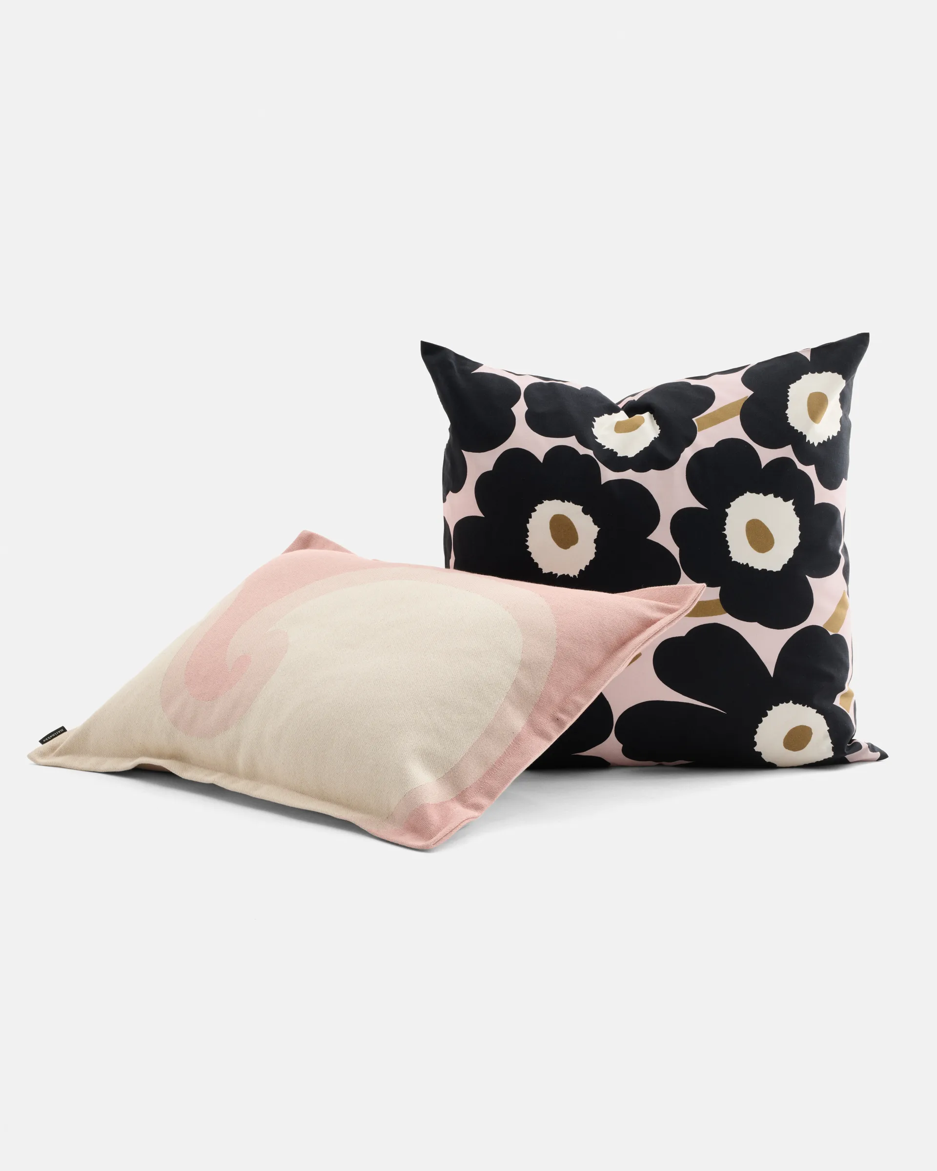 Pieni unikko Kissenbezug 50x50 cm, Pink-charcoal-light brown Marimekko