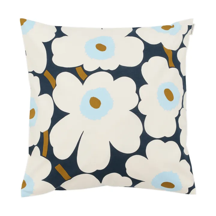 Pieni Unikko Kissenbezug 50x50cm - Blaubeere-Weiß-cold blue - Marimekko