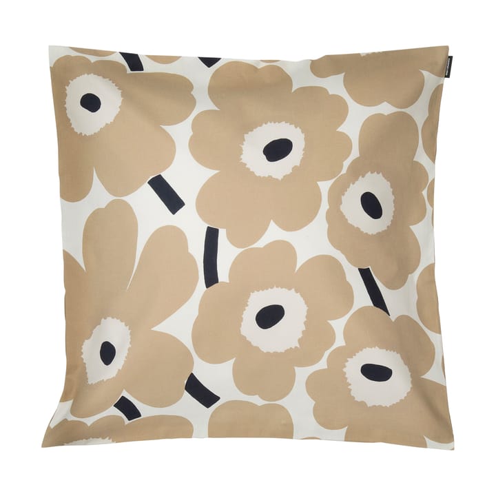 Pieni Unikko Kissenbezug 50x50cm - Off white-beige-dunkelblau - Marimekko