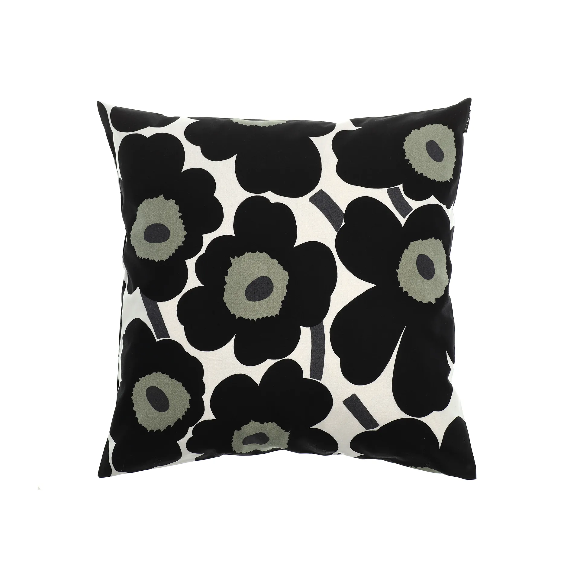 Pieni Unikko Kissenbezug 50x50cm, Schwarz Marimekko