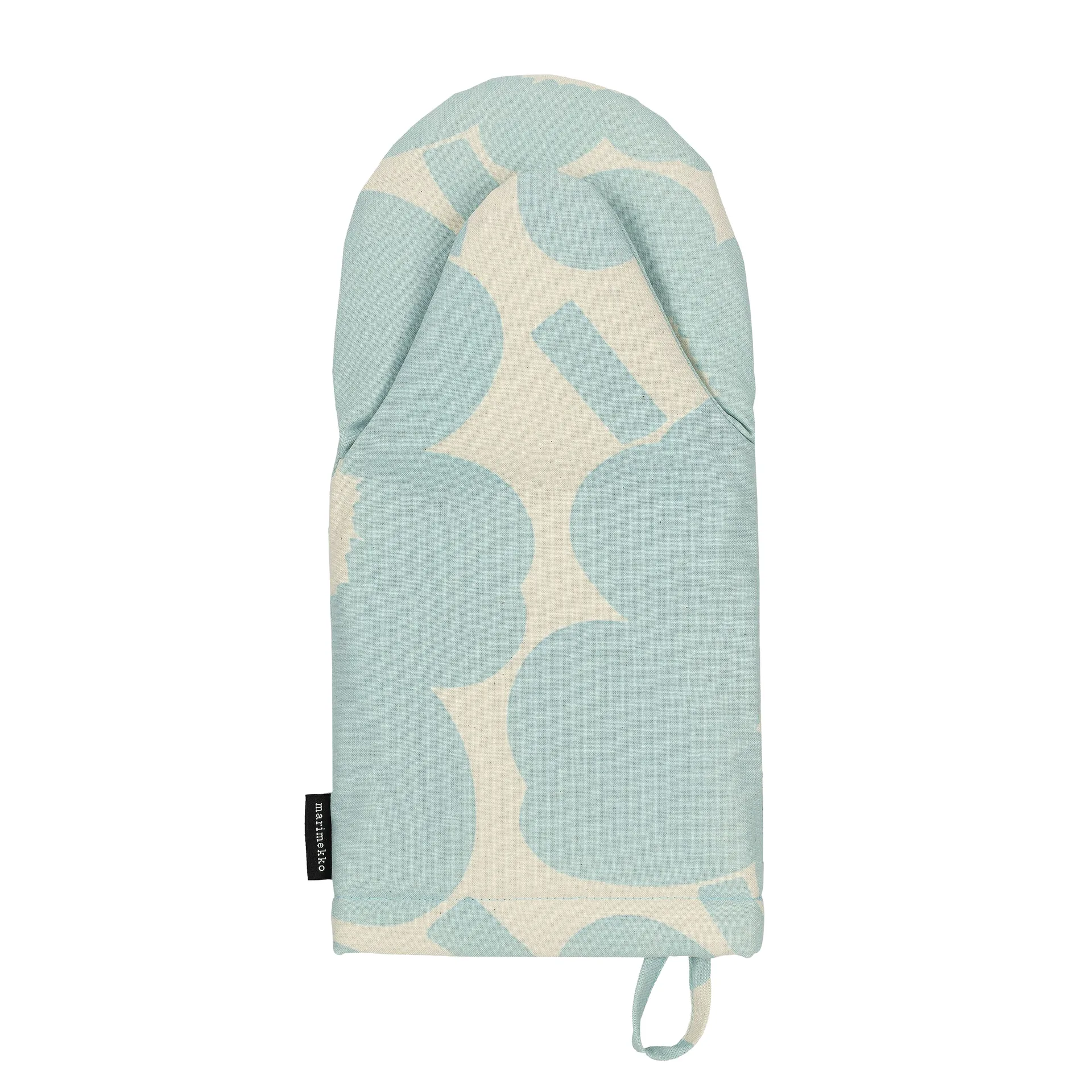 Pieni Unikko Ofenhandschuh, Off white-light blue Marimekko