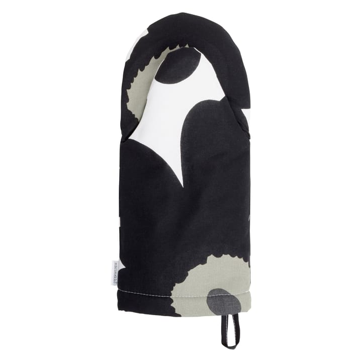 Pieni Unikko Ofenhandschuh, Weiß-schwarz-olive Marimekko