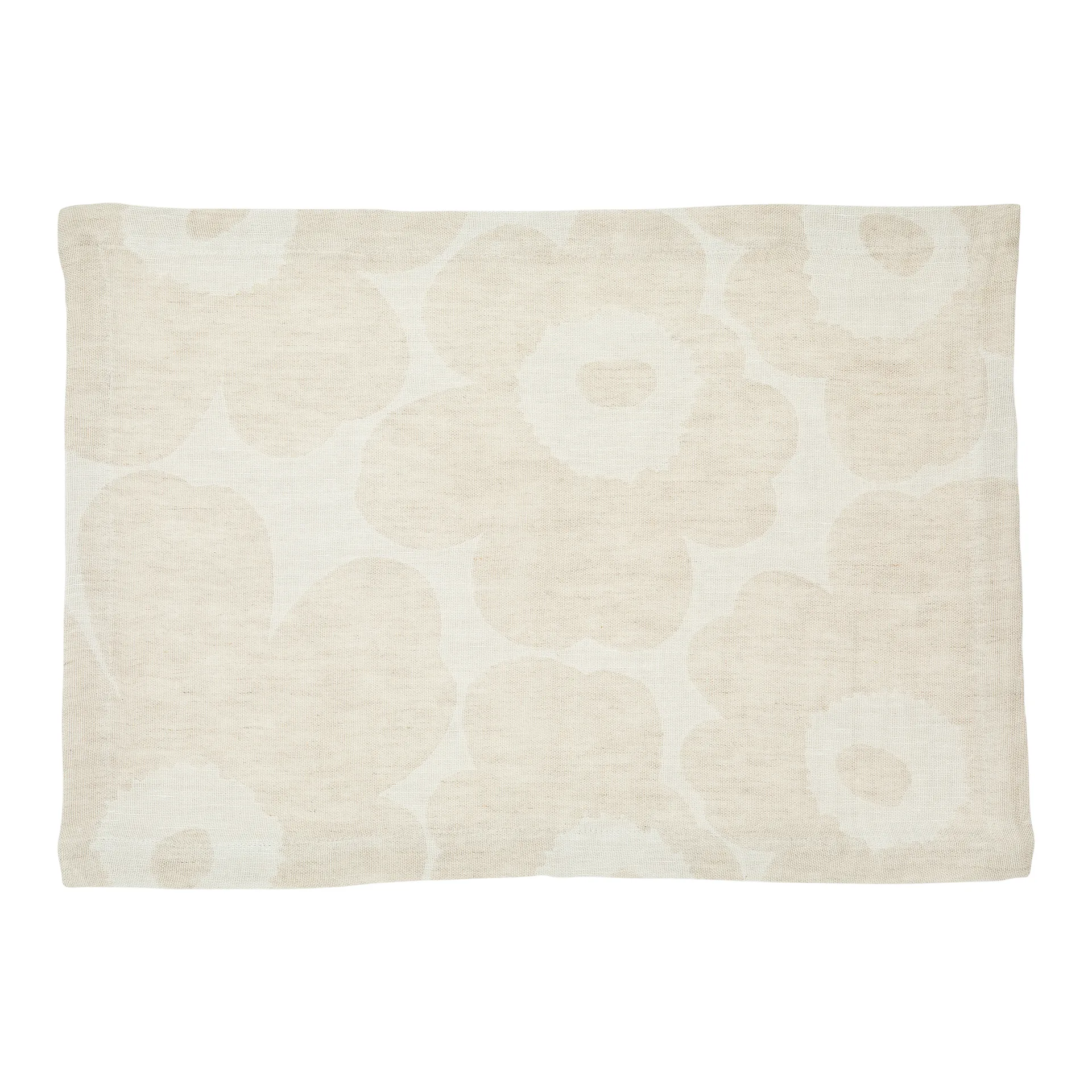 Pieni Unikko Platzdecke Leinen, Beige-weiß-schwarz Marimekko