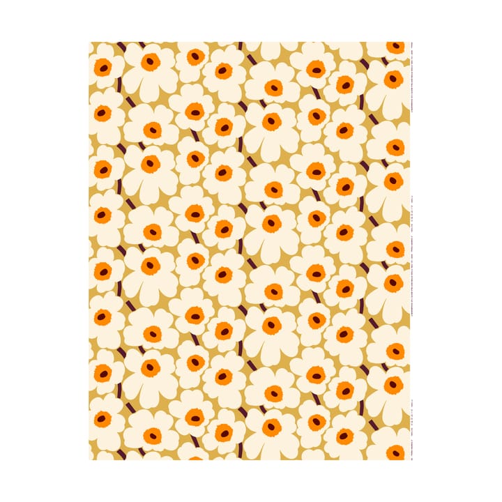 Pieni Unikko Stoff Baumwolle - Beige - Marimekko
