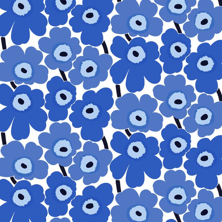 Pieni Unikko Stoff Baumwolle - Blau - Marimekko