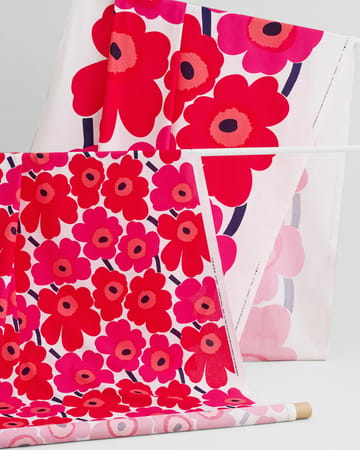 Pieni Unikko Stoff Baumwolle - Rot - Marimekko