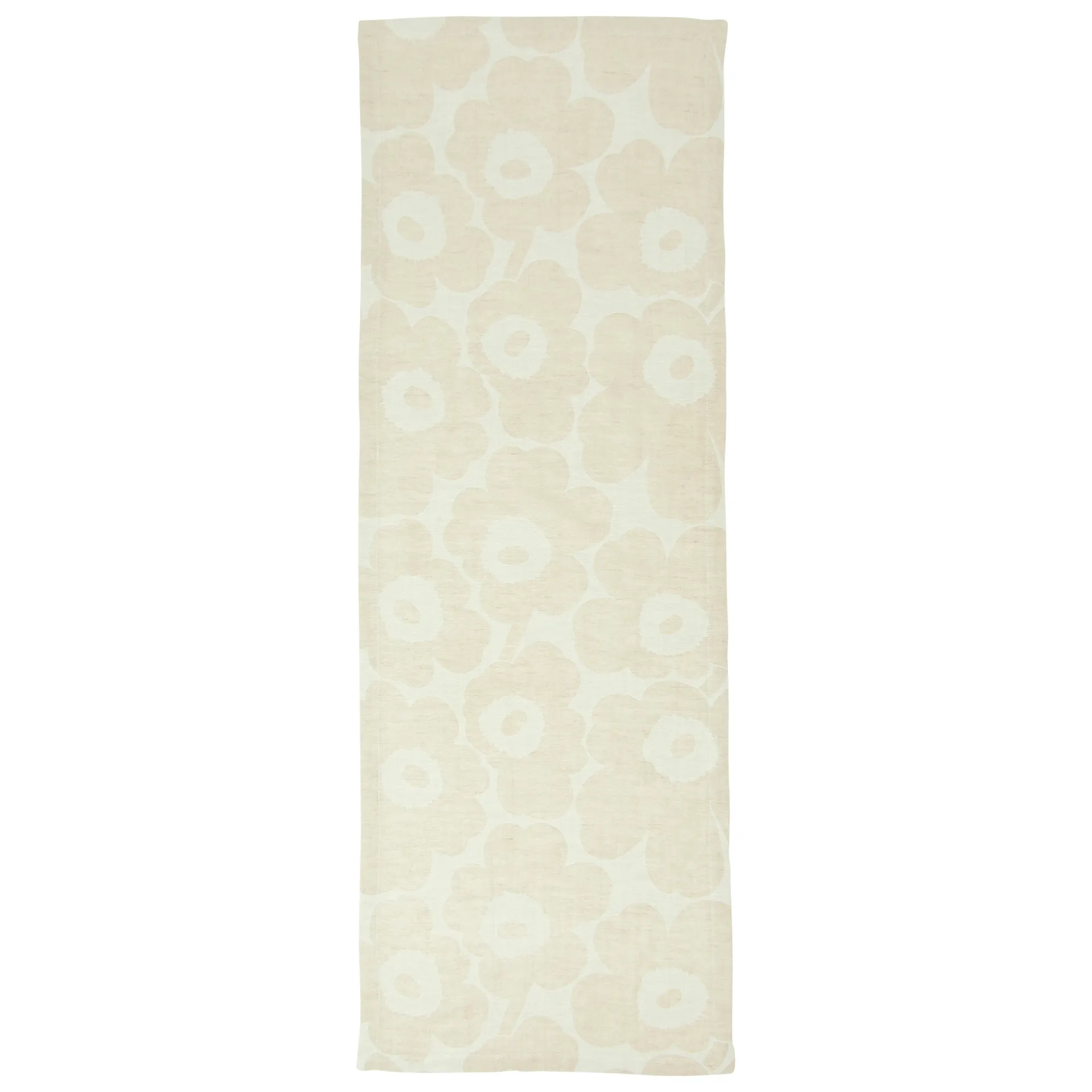 Pieni Unikko Tischläufer beige-schwarz-weiß, 47 x 150cm Marimekko