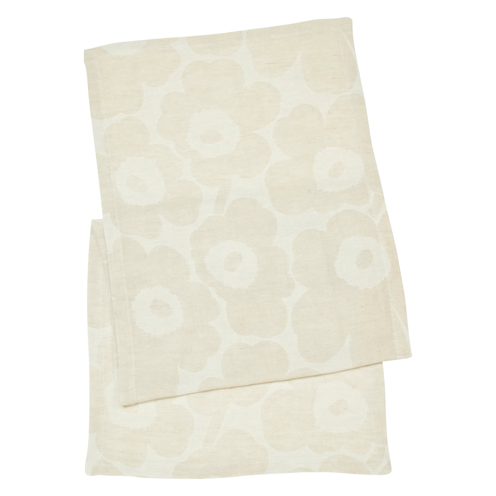 Pieni Unikko Tischläufer beige-schwarz-weiß, 47 x 150cm Marimekko