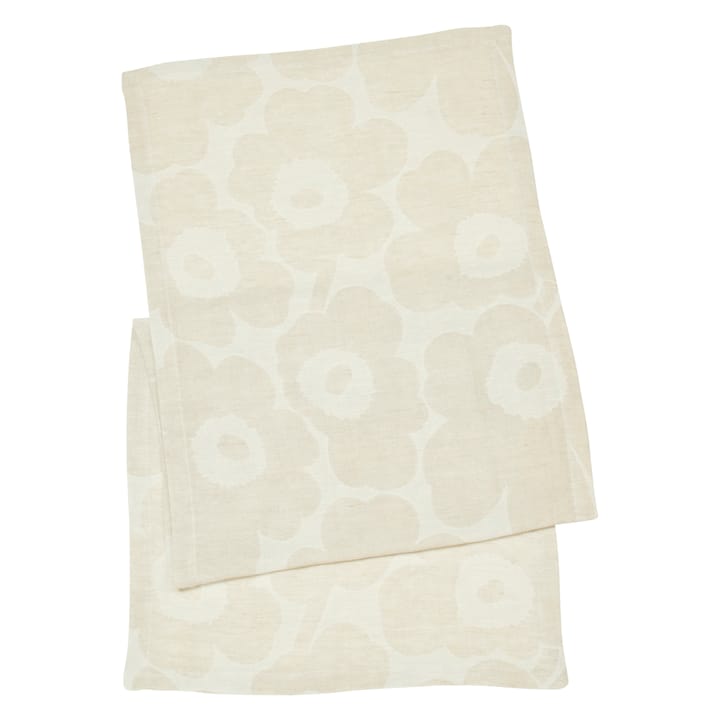 Pieni Unikko Tischläufer beige-schwarz-weiß, 47 x 150cm Marimekko