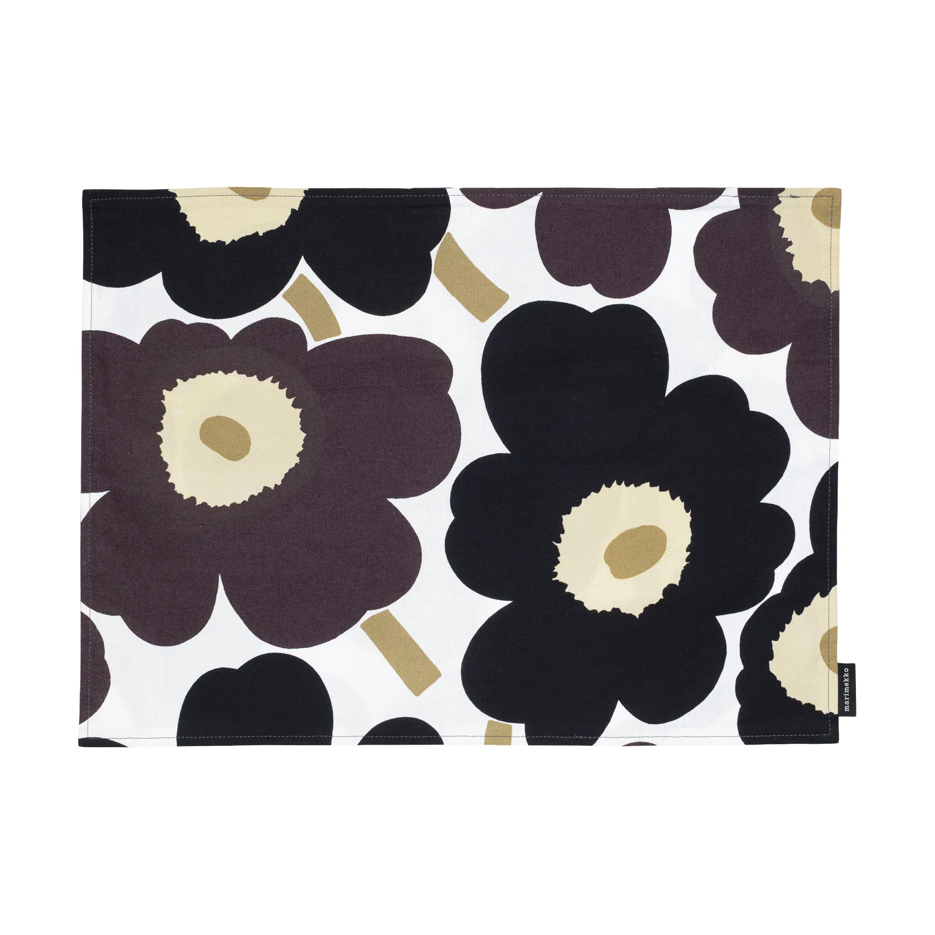 Pieni unikko Tischset Acryl, White-dark grey-beige Marimekko