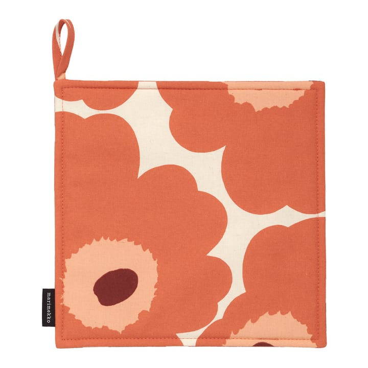 Pieni Unikko Topflappen 21,5x21,5 cm, Beige-orange-braun Marimekko