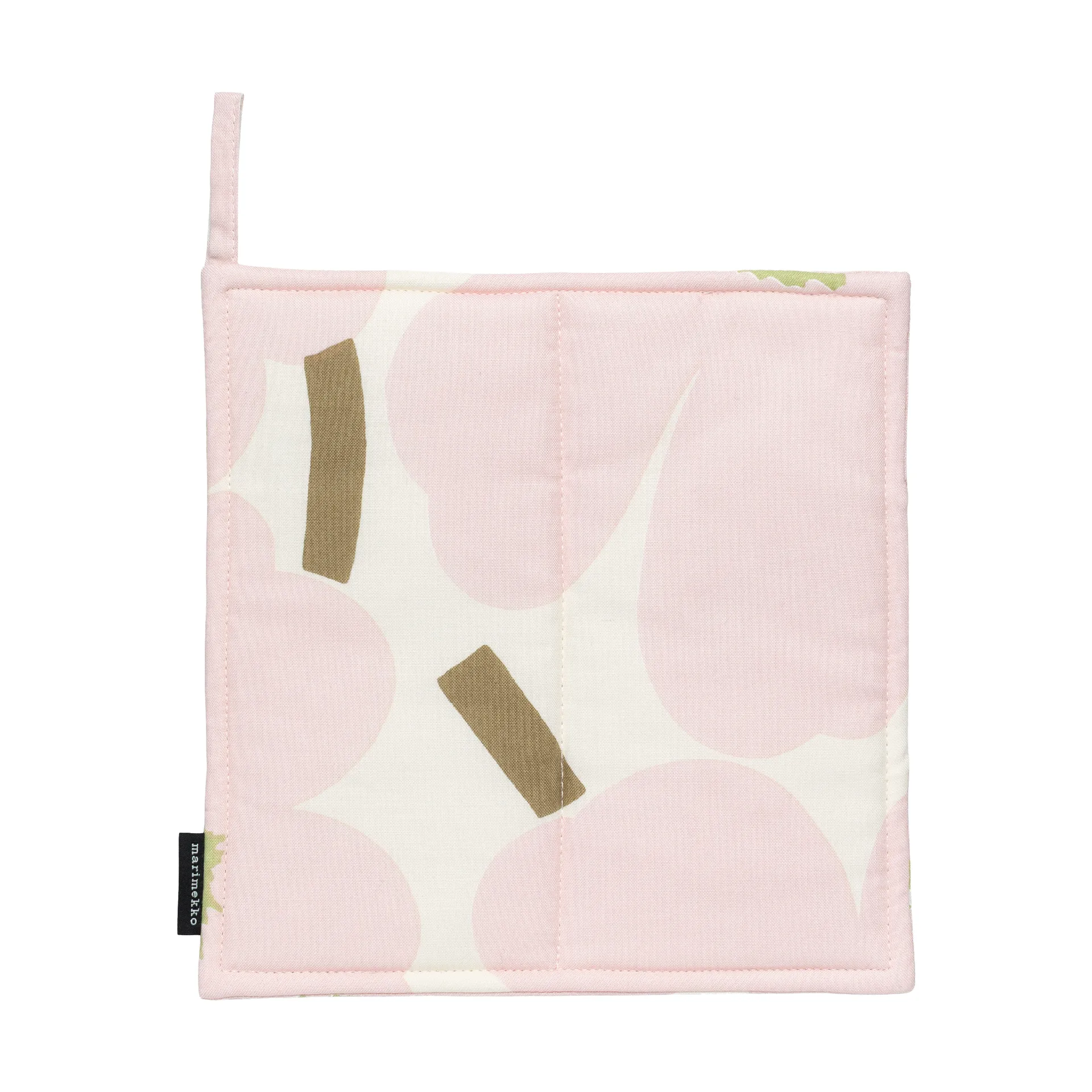 Pieni Unikko Topflappen 21,5x21,5 cm, Off white-pink-pear-sand Marimekko