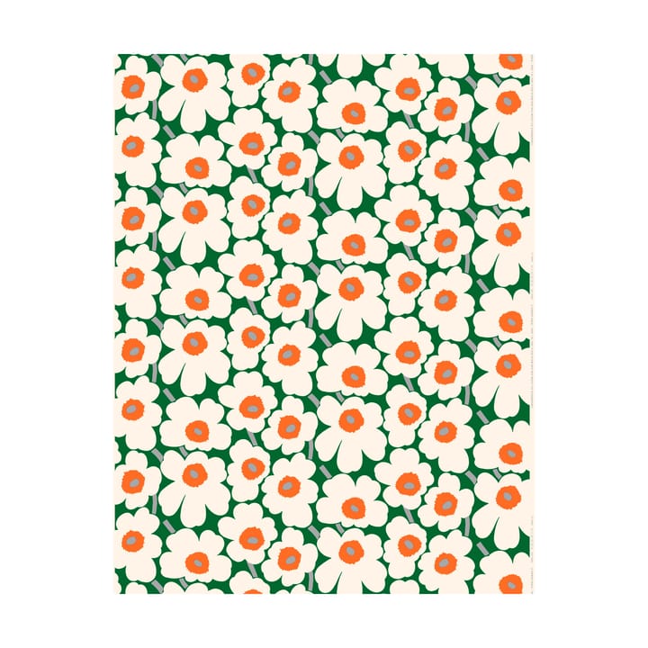 Pieni Unikko Wachstuch - Green-Cotton-Orange - Marimekko