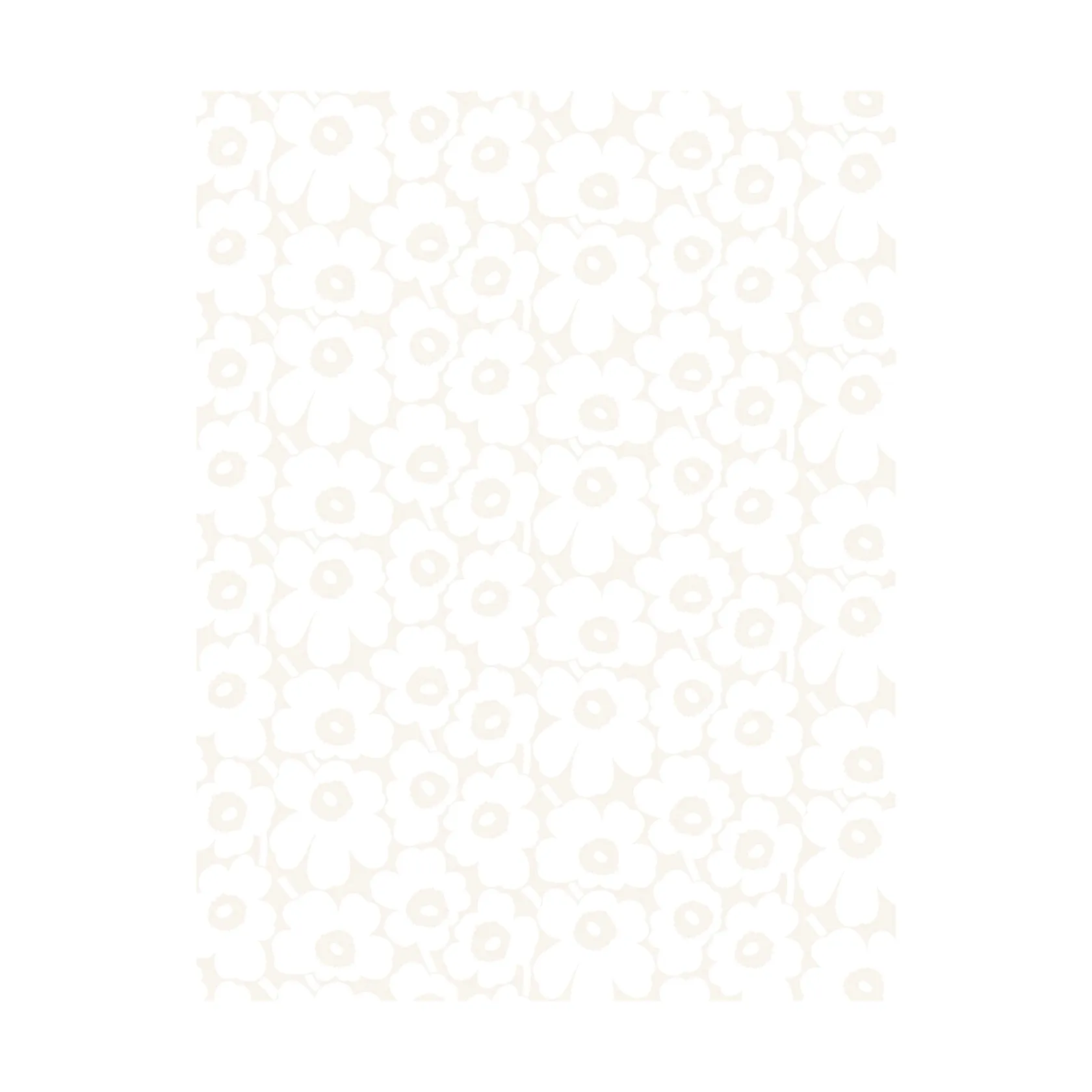 Pieni Unikko Wachstuch, White Marimekko