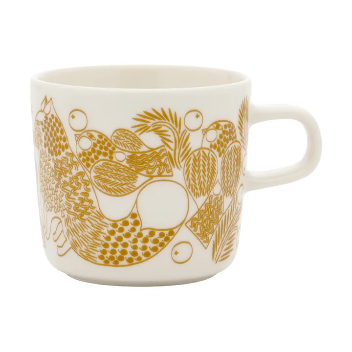 Piirto Ketunmarja Kaffeetasse - Weiß-Bronze braun, 20 cl - Marimekko