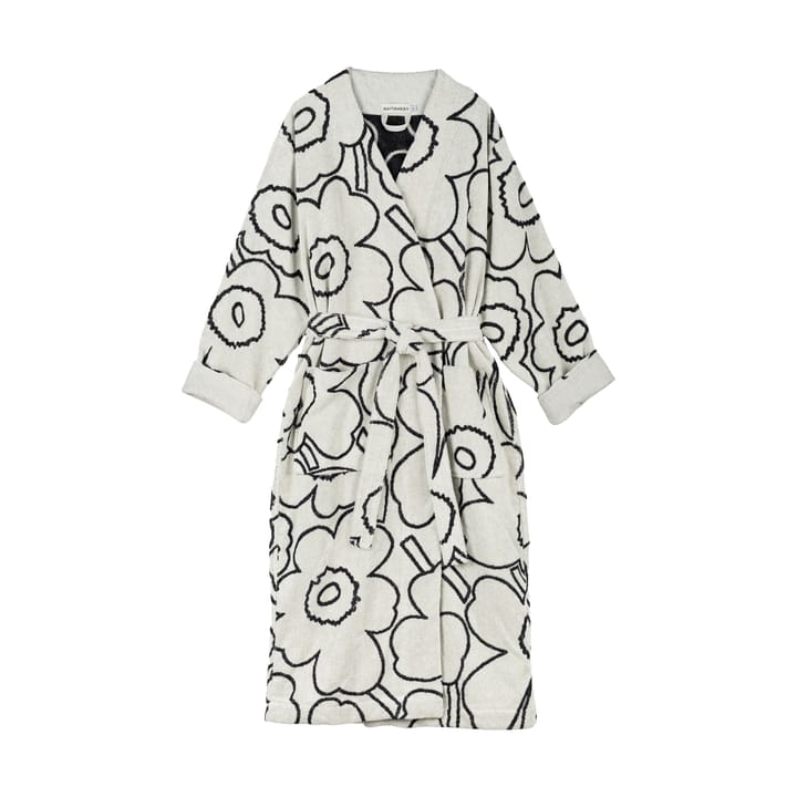 Piirto Unikko Bademantel Black, L Marimekko