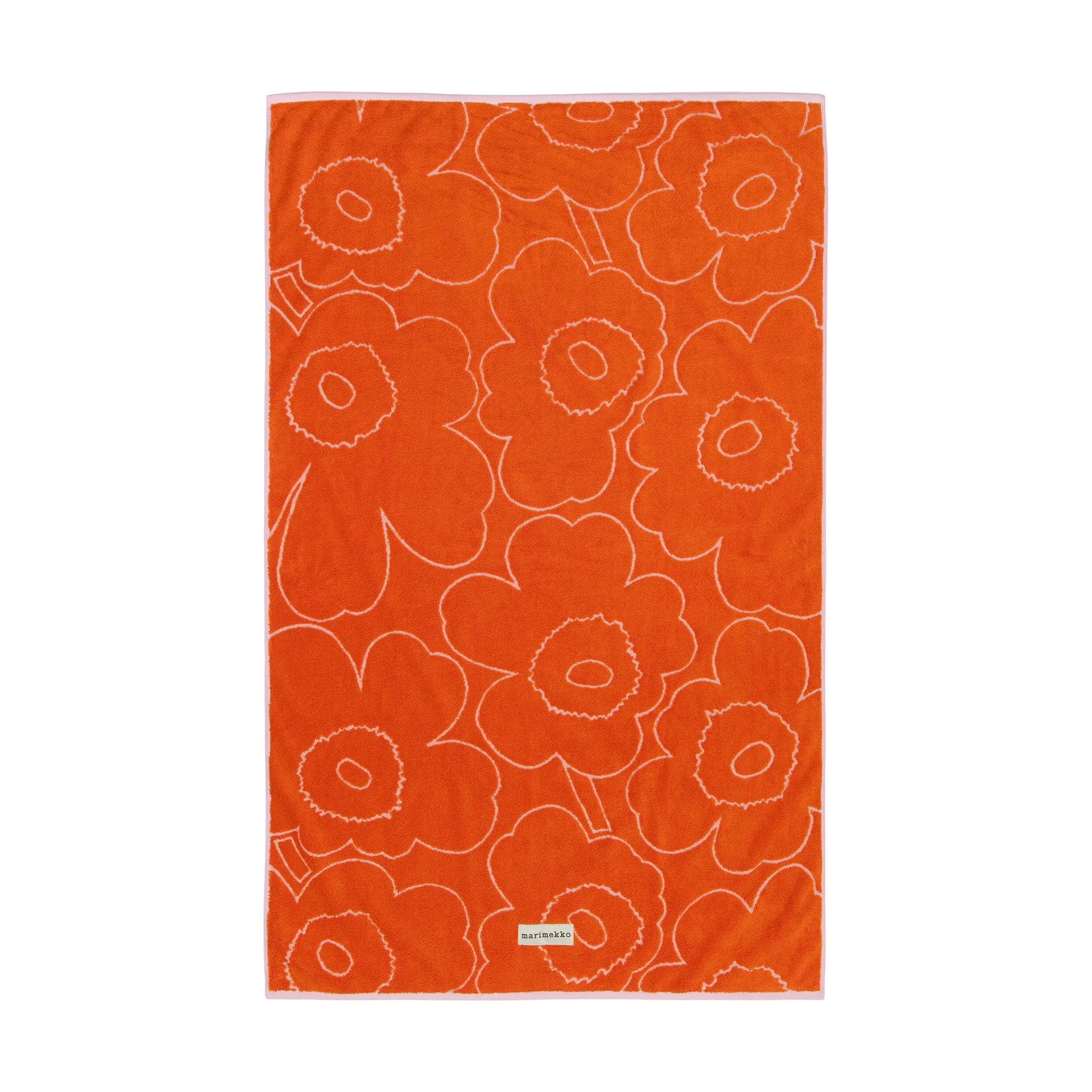 Piirto Unikko Badetuch 100x160 cm, Burnt orange-pink Marimekko
