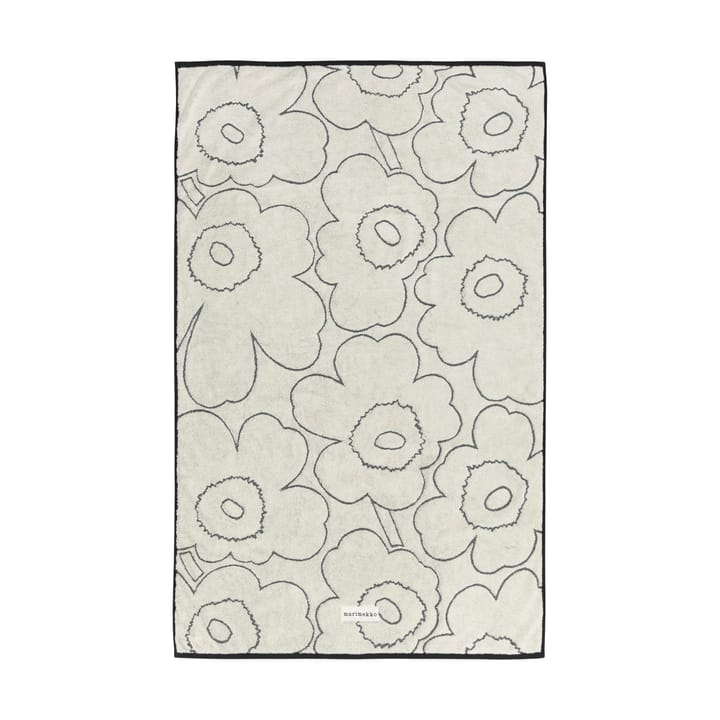 Piirto Unikko Badetuch 100x160 cm - Ivory-black - Marimekko