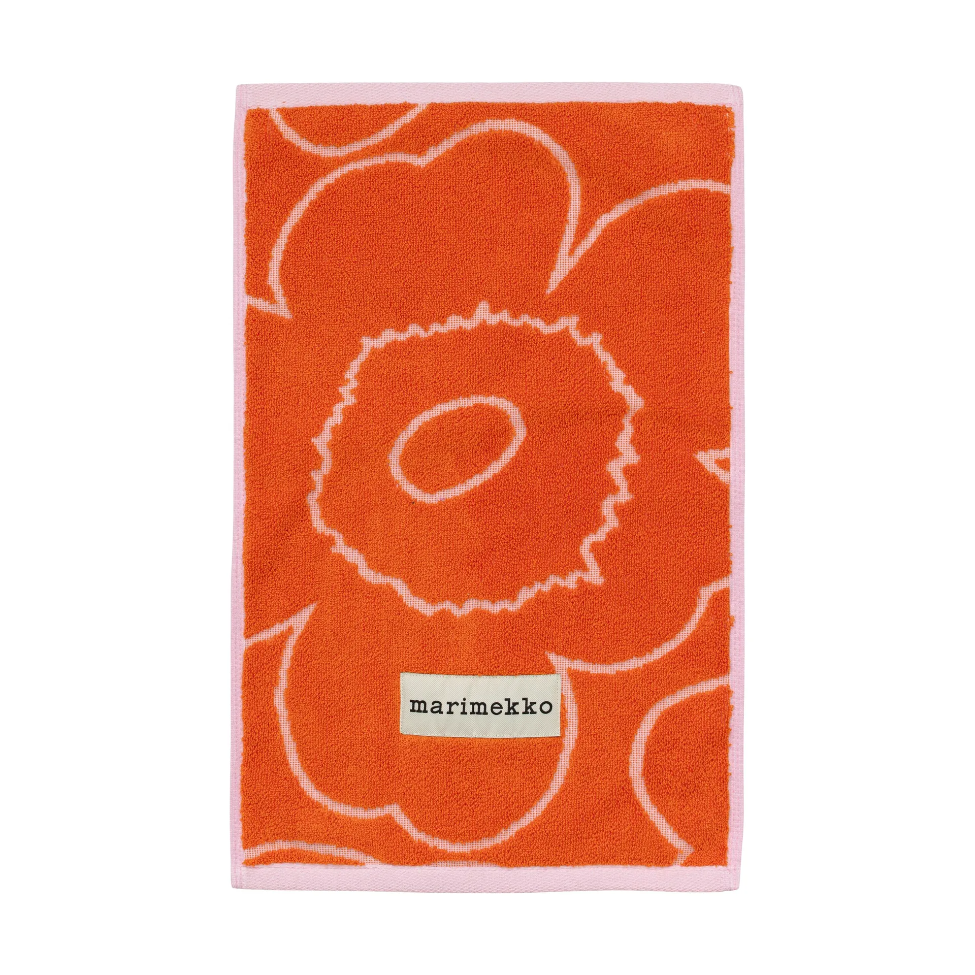 Piirto Unikko Gästehandtuch 30x50 cm, Burnt orange-pink Marimekko