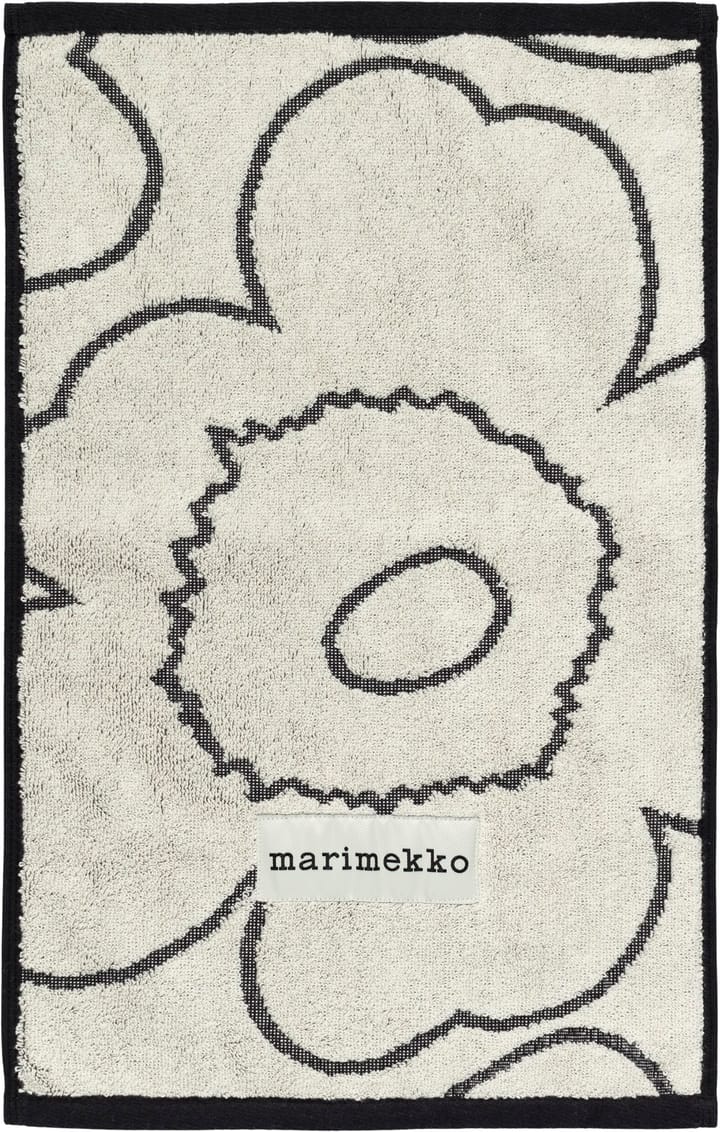 Piirto Unikko Gästehandtuch 30x50 cm - Ivory-black - Marimekko