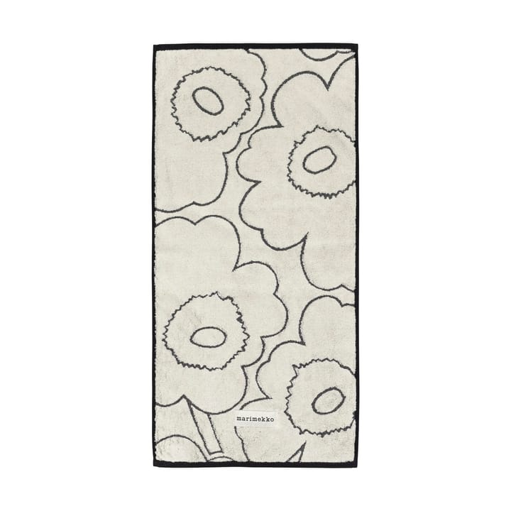 Piirto Unikko Handtuch 50x100 cm - Ivory-black - Marimekko