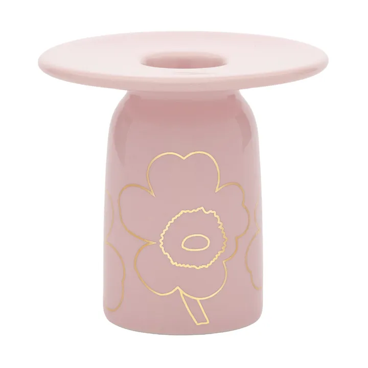 Piirto Unikko Kerzenhalter - Rosa/Gold - Marimekko