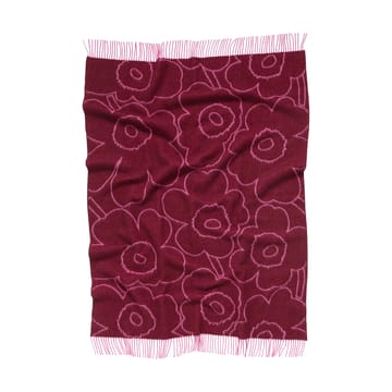Piirto Unikko Pläd 130x170 cm - Bordeaux-fuchsia - Marimekko