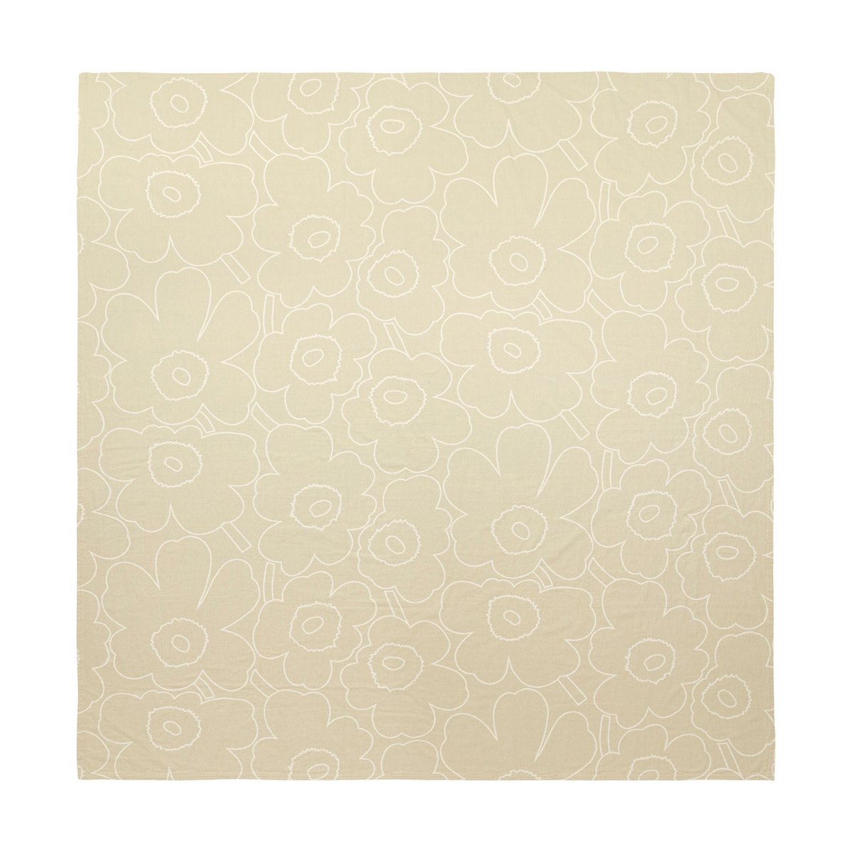 Marimekko Piirto Unikko Tagesdecke 260x260 cm Ecru