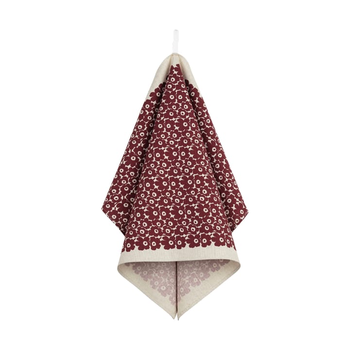 Pikkuinen Unikko Küchentuch 47x70 cm - Linen-burgundy - Marimekko
