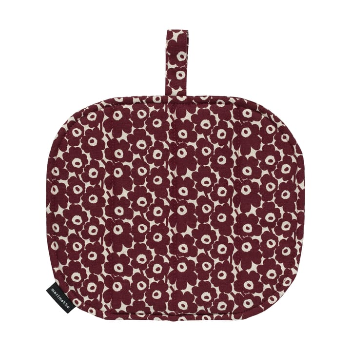 Pikkuinen Unikko Topflappen 21,5x21,5 cm - Linen-burgundy - Marimekko