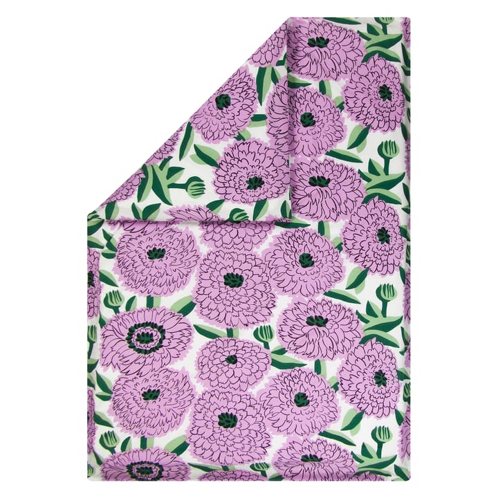 Primavera Deckenbezug 150 x 210cm - Off white-violet-grün - Marimekko
