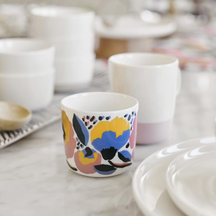 Puolikas Tasse 25 cl - Weiß-rosa - Marimekko