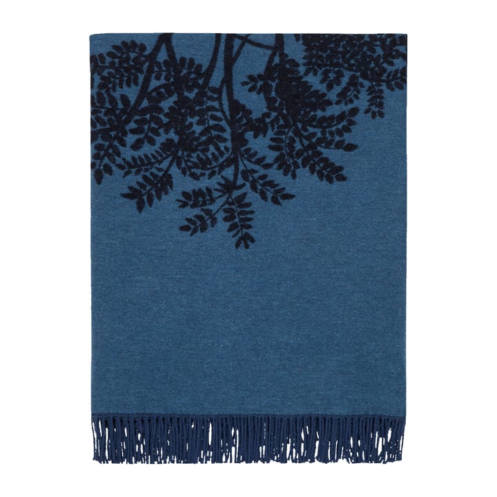 Puu Kuutamossa Wolldecke 130 x 170cm - graublau-blau-schwarz - Marimekko