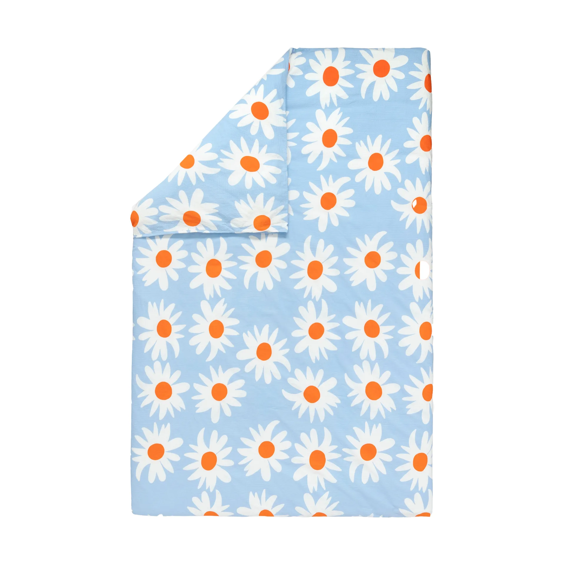 Rakastaa ei rakasta Bettbezug 150x210 cm, Orange-Off-white-light blue Marimekko