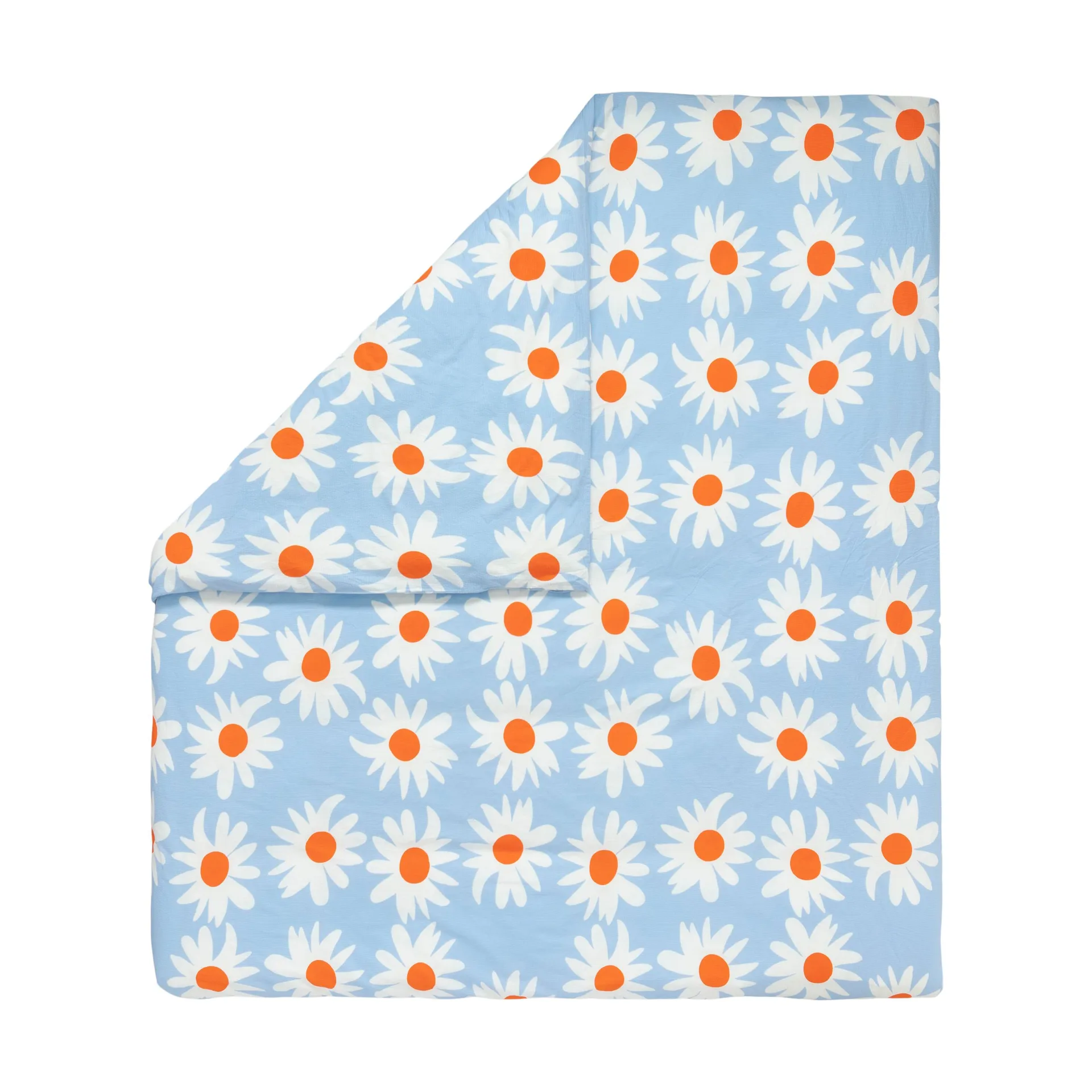 Rakastaa ei rakasta Bettbezug 240x220 cm, Orange-Off-white-light blue Marimekko