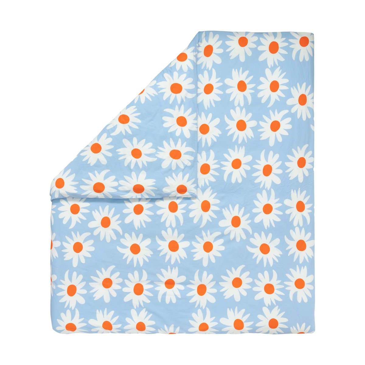 Marimekko Rakastaa ei rakasta Bettbezug 240x220 cm Orange-Off-white-light blue