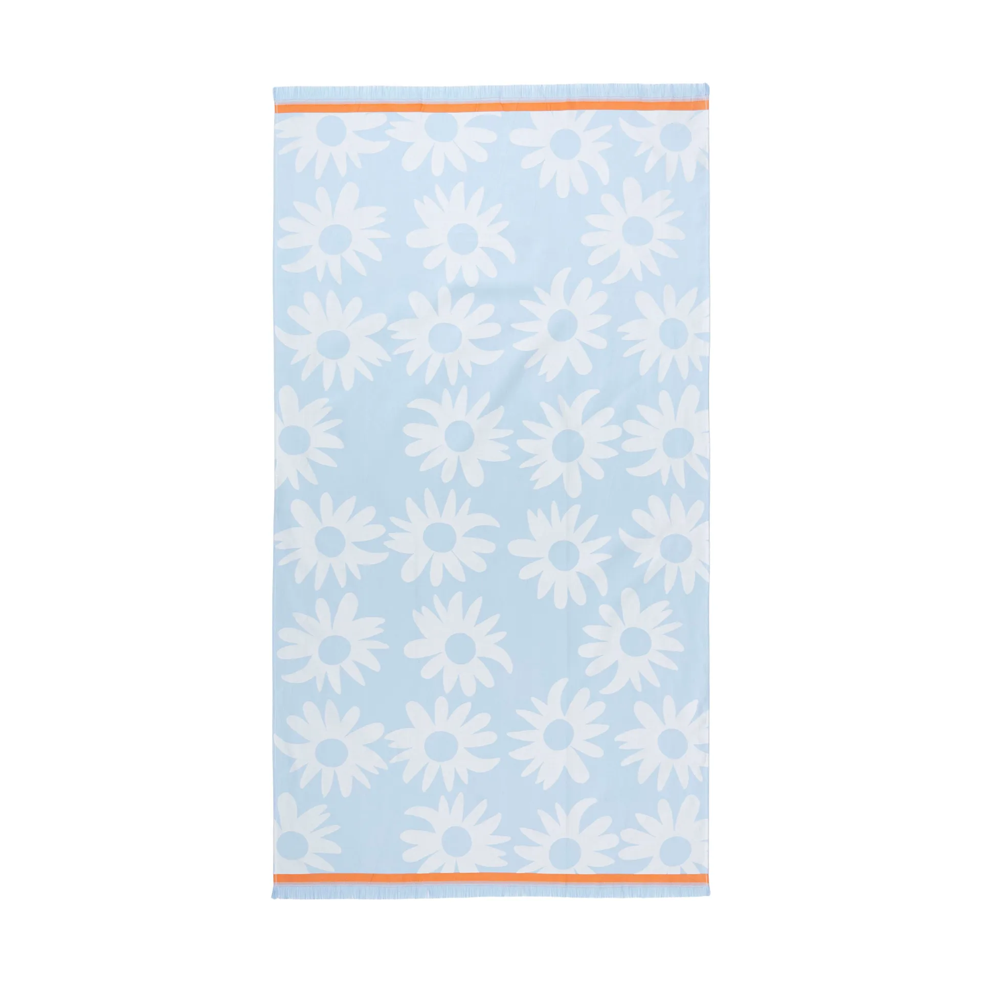 Rakastaa ei rakasta Hamam Badetuch 91x165 cm, Orange-Off-white-light blue Marimekko