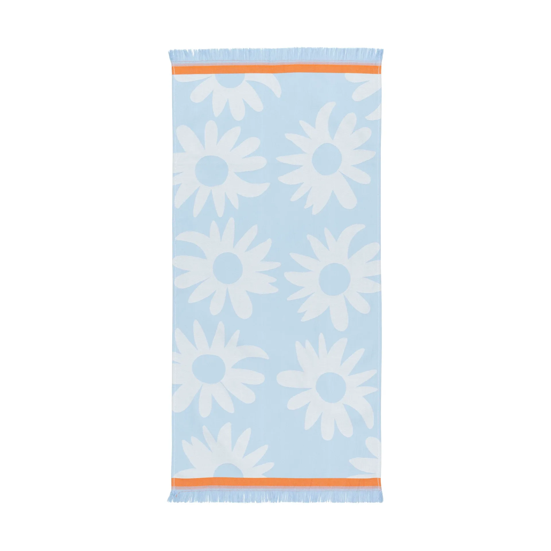Rakastaa ei rakasta Hamam Handtuch 45x92 cm, Orange-Off-white-light blue Marimekko