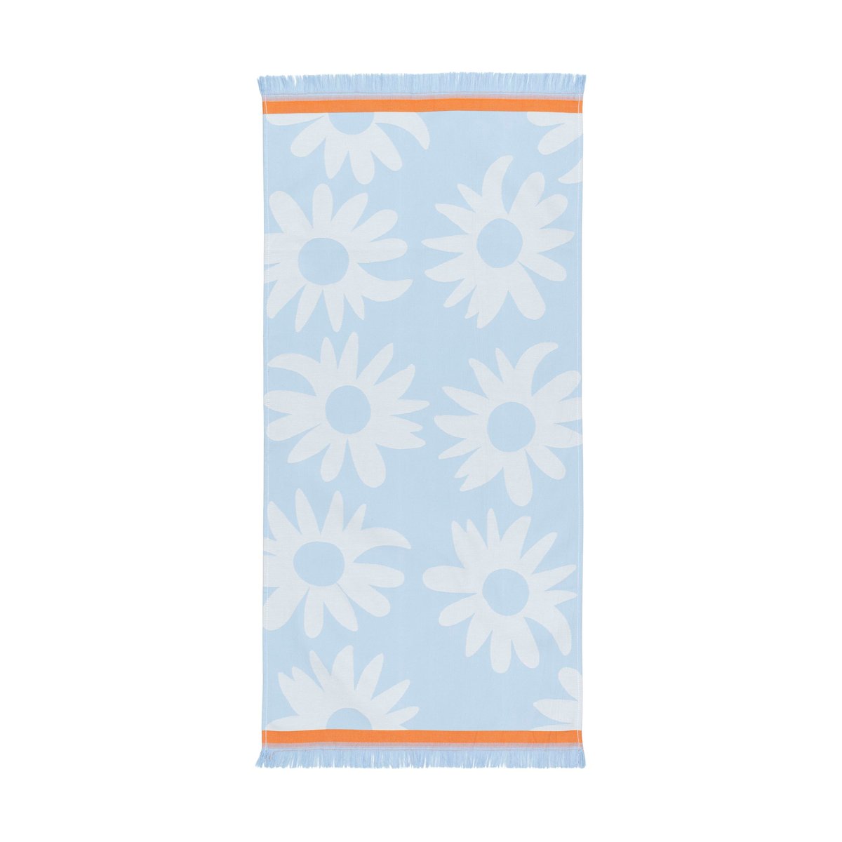 Marimekko Rakastaa ei rakasta Hamam Handtuch 45x92 cm Orange-Off-white-light blue