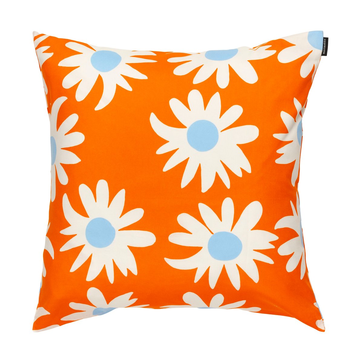 Marimekko Rakastaa ei rakasta Kissenbezug 50x50 cm Orange-Off-white-light blue