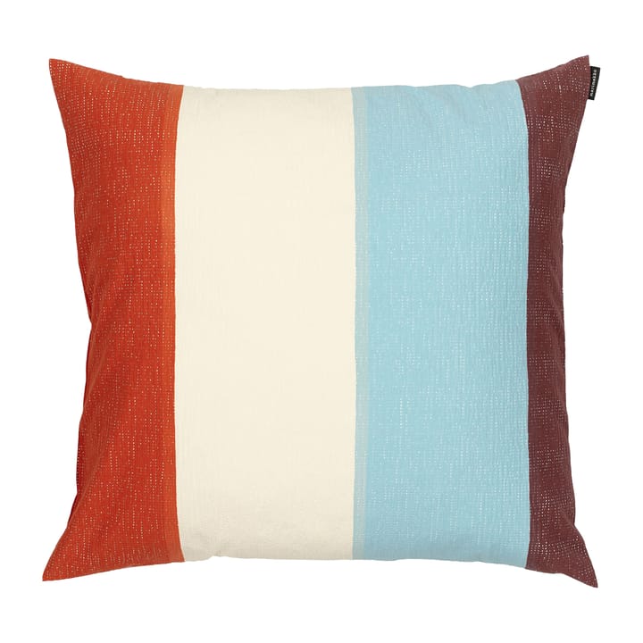 Ralli Kissenbezug 50 x 50cm - Light blue-off white-orange - Marimekko